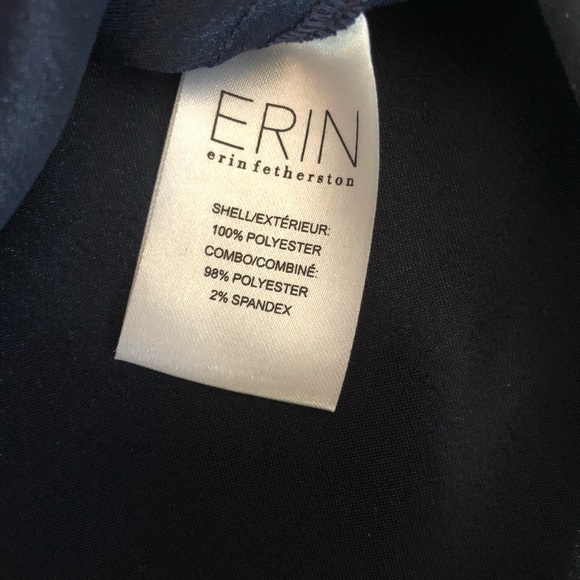 Erin Fetherston (Anthro) Dressy Navy Crop Top - Picture 9 of 9